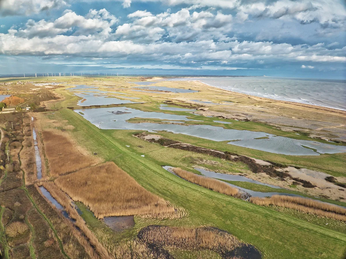 2000rye harbour nature reserve aerial shot stuart conway jan 2023 1