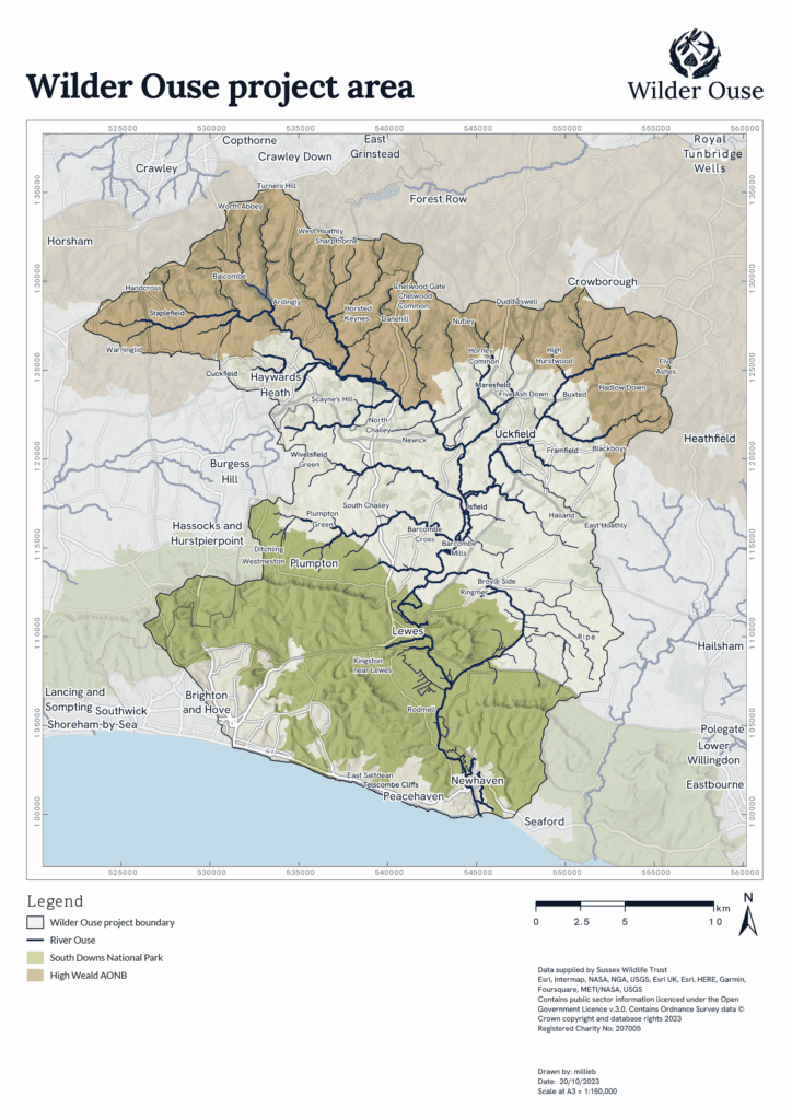 Wilder Ouse project area map