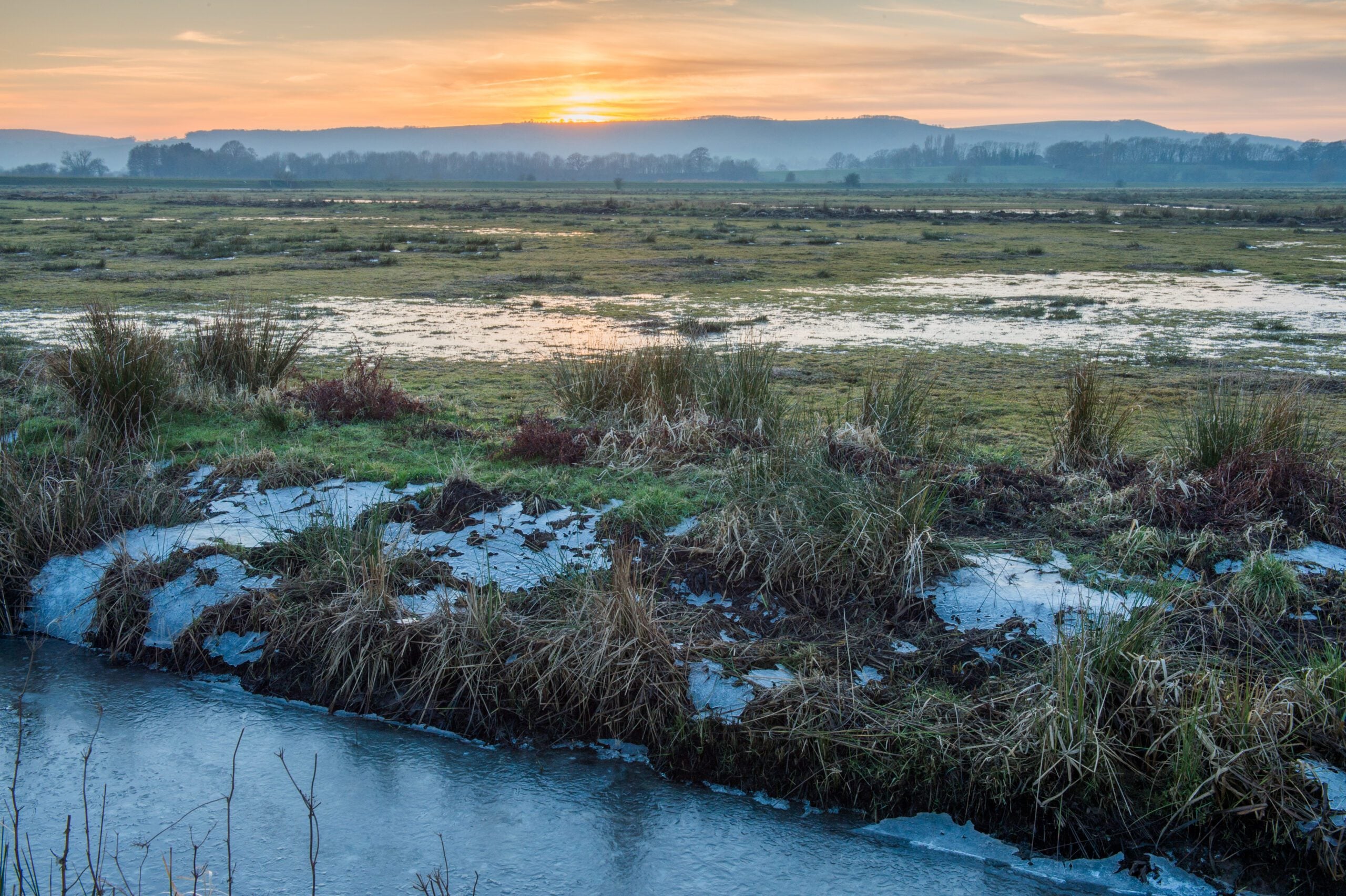 reserve Amberley Wildbrooks sunset Nigel Symington