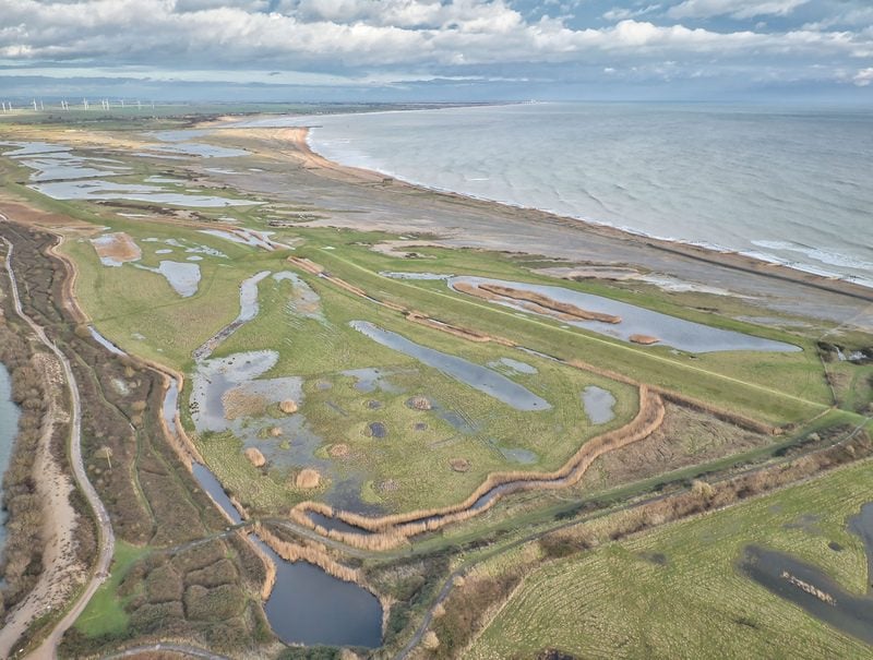 webrye harbour nature reserve aerial shot stuart conway jan 2023