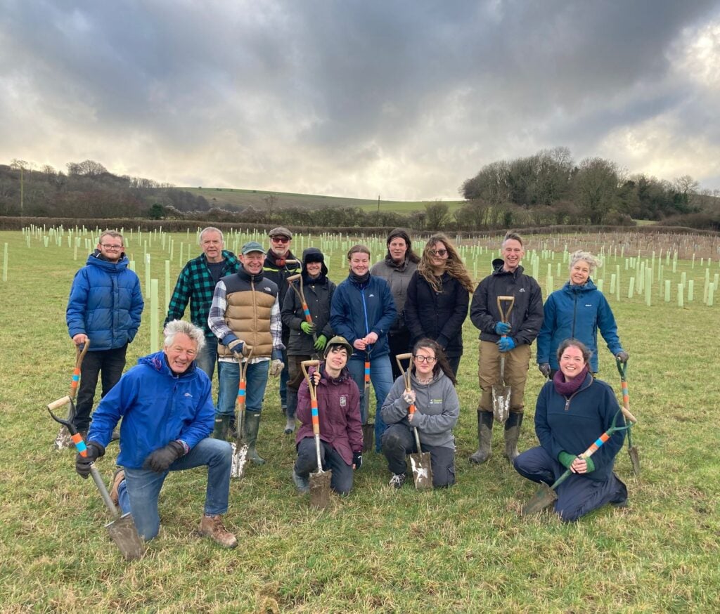 Katie Bell with Youth Rangers and OART on the Adur Alistair Whitby