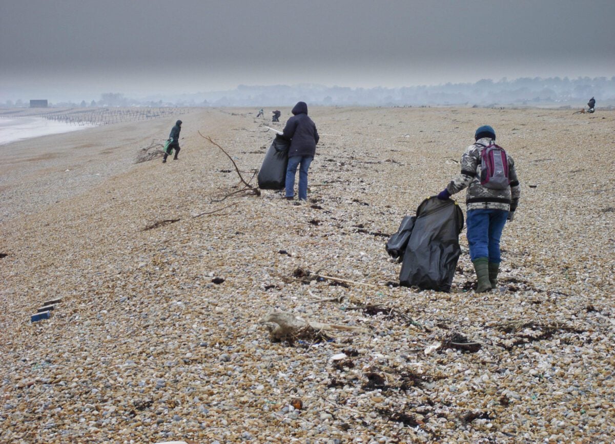 Beach clean in winter Barry Yates