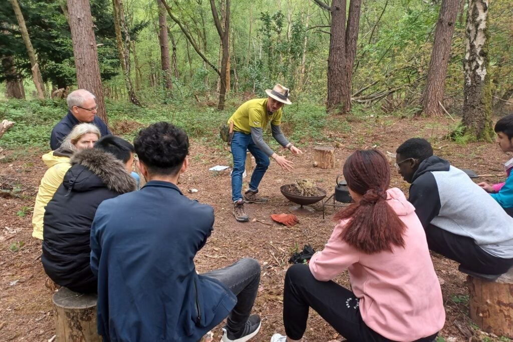 Forest School with Mark Newton Gatwick Greenspace Tamara Jewell 1