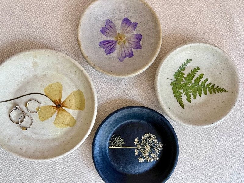 Anther Art pressed flower ceramics